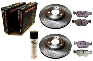 Тормозные диски колодки volvo 850 1994-1997 c70 s70 v70 1 1997-2000 перед комплект 280mm, фото