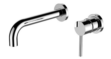 Washbasin faucet wall-mounted black royal modern, фото