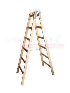 Лестница meblostyl дерево 1 x 12 до 150 kg, фото