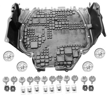 Golf 4 a3 8l leon 1 octavia 1 protection lower motor noise insulation, фото