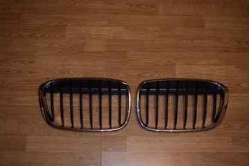 Решетка радиатора ноздря bmw x1 f48 m paket - pakiet черная oem, фото