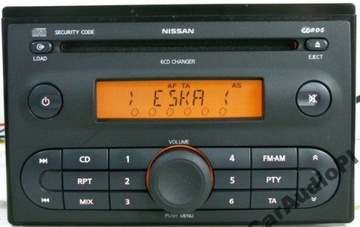 Tape recorder nissan 6 cd micra note 100% ok blaupunkt+code, фото