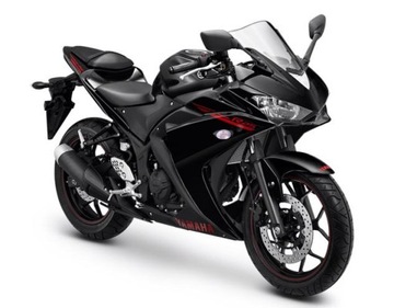 Yamaha yzf r3 stickers sticker complete black 2015, фото