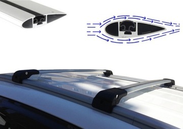 Mitsubishi asx 2010 - 2021 багажник усилителя на рейлинги aerodynamiczne мощные, фото