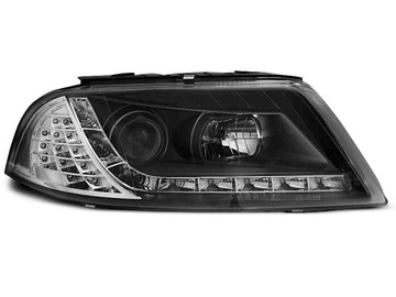 Фонаря перед vw passat b5fl 3bg led подсветка светодиодные black черный, фото