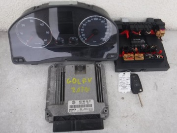 Computer set vw golf v 2.0 tdi 03g906016et, фото