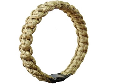 Bracelet rope paracord 19mm coyote size m, фото
