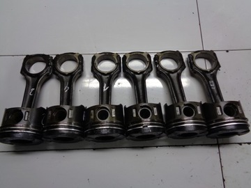 Mercedes w210 3.2 cdi 197km piston pistons connecting rod, фото