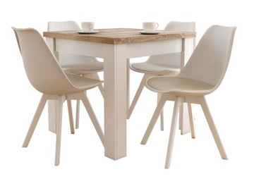 Sonoma oak square stand 1 4 chairs, фото