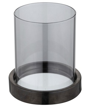 Candlestick glass lantern glass anthracite o12x14 centimeters, фото