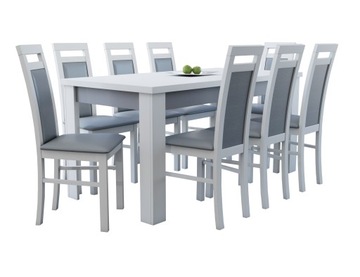 Family set stand 90x160 to 200 centimeters 1 8 chairs, фото