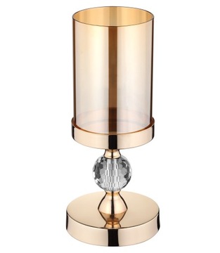 Lantern decorative metal, glass 28 centimeters, фото