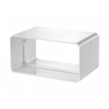 Connector ventilation coupling pvc to grooves 110x55 mm, фото
