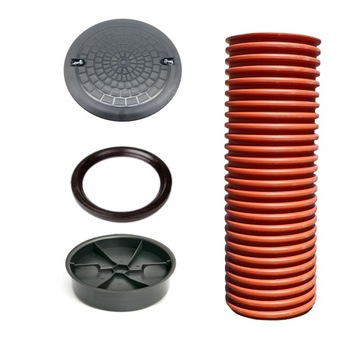 Well drainage hatch 315 1mb cover+ bottom з gasket, фото