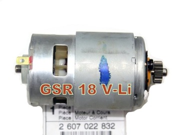 Bosch двигатель шуруповерты gsr 18 v-li 2607022832, фото