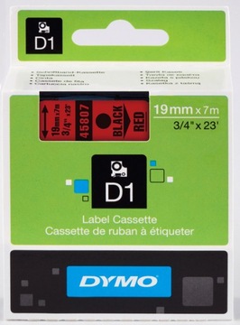 DYMO етикетка стрічка D1 19 мм x 7 м S0720870 / 45807