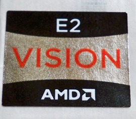 Наклейка AMD E2 VISION оригинальная (98)