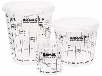 ГРАДУИРОВАННАЯ ЛАКОВАЯ ЧАШКА 385ML RANAL