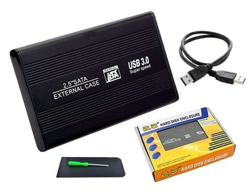 Корпус USB 3.0 sata ALU 2.5 + чохол + Кабель