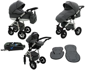 KAREX КОЛЯСКА QUERO LEN 3В1 ГЛУБОКИЙ СОН КРЕСЛО+ISOFIX)