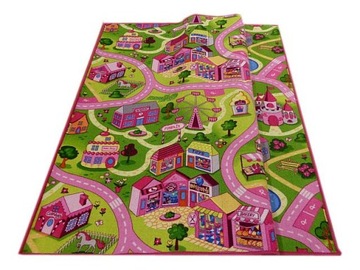 Дитячі килими рожеві вулички 5 4 3