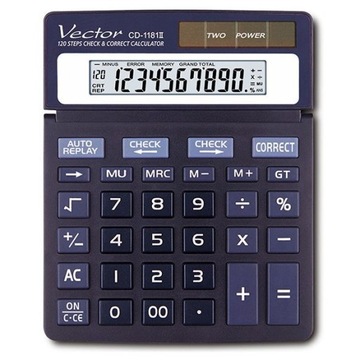 10позиційний калькулятор Vector CD1181