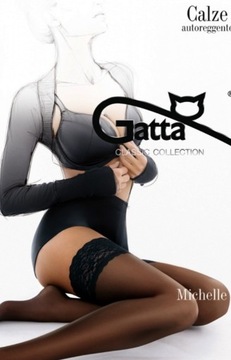 Gatta MICHELLE 01 панчохи з мереживом кольору лайкри-3/4