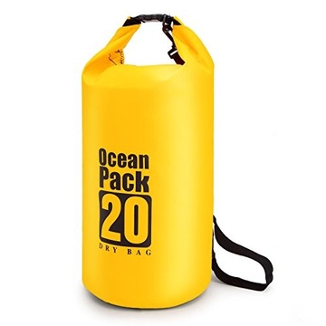 ВОДОНЕПРОНИЦАЕМЫЙ РЮКЗАК OCEAN PACK DRY BAG СУМКА 20L ЖЕЛТЫЙ