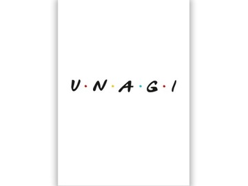 FRIENDS-друзі-UNAGI-ROSS GELLER-A3