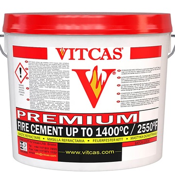 Огнестойкая шпатлевка-1250 ° C Premium VITCAS 25 кг