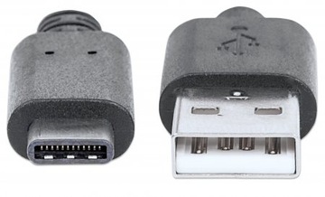 Кабель USB-USB-C Manhattan 354981 черный 3м