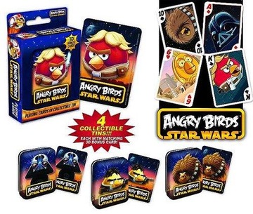 Karty do gry Angry Birds Star Wars z kartą 3D