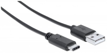 Кабель USB-USB-C Manhattan 354981 черный 3м