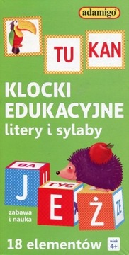 Klocki Adamigo edukacyjne 18 el. zielone 7066