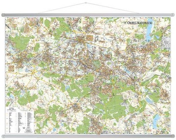 Okręg Katowicki. Mapa ścienna 1:40 000