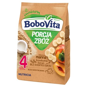 BOBOVITA Kaszka mleczna Porcja zbóż MANNA 210g