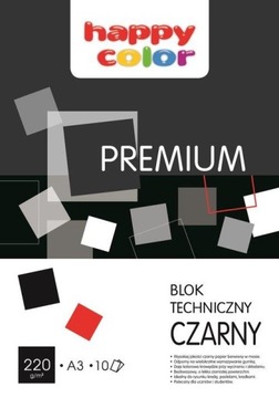 HAPPY COLOR ТЕХНИЧЕСКИЙ БЛОК А3 10АРК ЧЕРНЫЙ 220Г