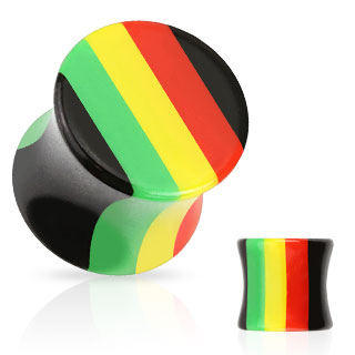 PLUGI AKRYLOWY PLUG TUNEL 6 mm PLUG RASTA