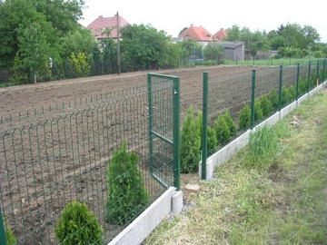 Комплектный панельный забор 123см, цветная проволока 4мм.