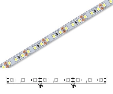 Лента SMD 3528 холодного белого цвета, яркая, прочная, 120 светодиодов, 1 м.