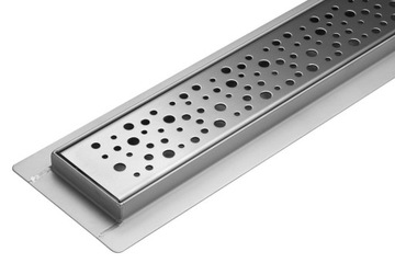 ODPŁYW LINIOWY 40 cm NAPO STAL NISKI SYFON 52 mm