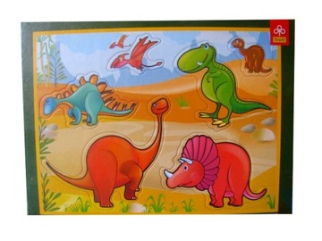 PUSH PUZZLE 5 - 10 штук ДИНОЗАВРЫ КЛУБЫ