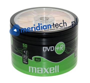 Диски MAXELL DVD+R 16X 4,7ГБ, 10 штук в конвертах