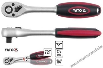 Grzechotka prosta z rączką TPR 1/4'' 72T 148mm