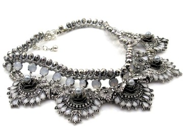 NASZYJNIK kryształy CHOKER [N249]