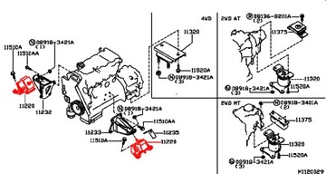 NISSAN NAVARA D40 05- ULOŽENÍ MOTORU 2.5 DCI