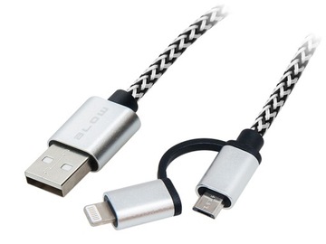 KABEL PRZEDŁUŻACZ USB / MICRO USB + IPHONE 5 6 7