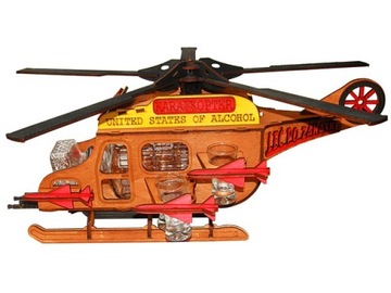 KARAFKA HELIKOPTER DLA TATY prezent z kieliszkami