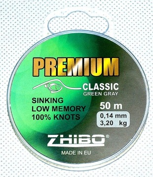Żyłka przyponowa FLUOROCARBON PREMIUM 50m - 0,14mm
