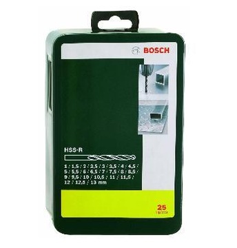BOSCH zestaw wierteł do metalu HSS-R 1-13 mm 25szt